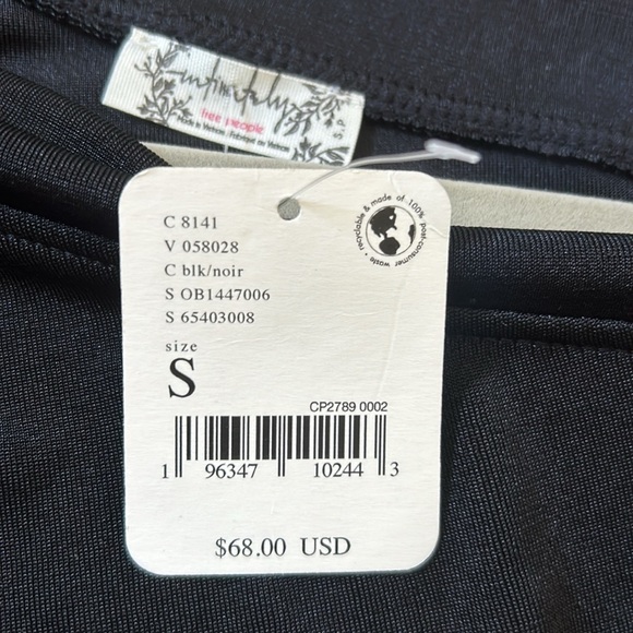 New w/tags, free people, intimately free size small black, one shoulder bodysuit - Picture 5 of 6